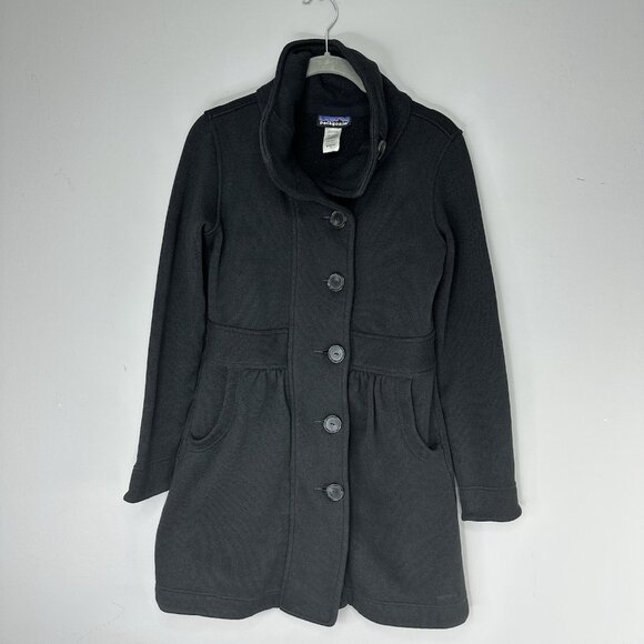 Patagonia Women's Black Better Sweater Knit Winter Designer Luxury Jacket S/C37 - Picture 5 of 16